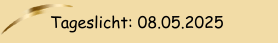 Tageslicht: 20.04.2025