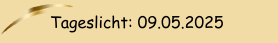 Tageslicht: 20.04.2025