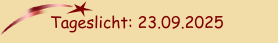 Tageslicht: 23.09.2025