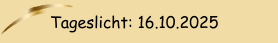 Tageslicht: 15.10.2025
