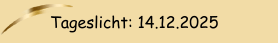 Tageslicht: 13.12.2025