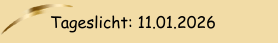 Tageslicht: 10.01.2026