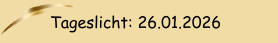 Tageslicht: 26.01.2026